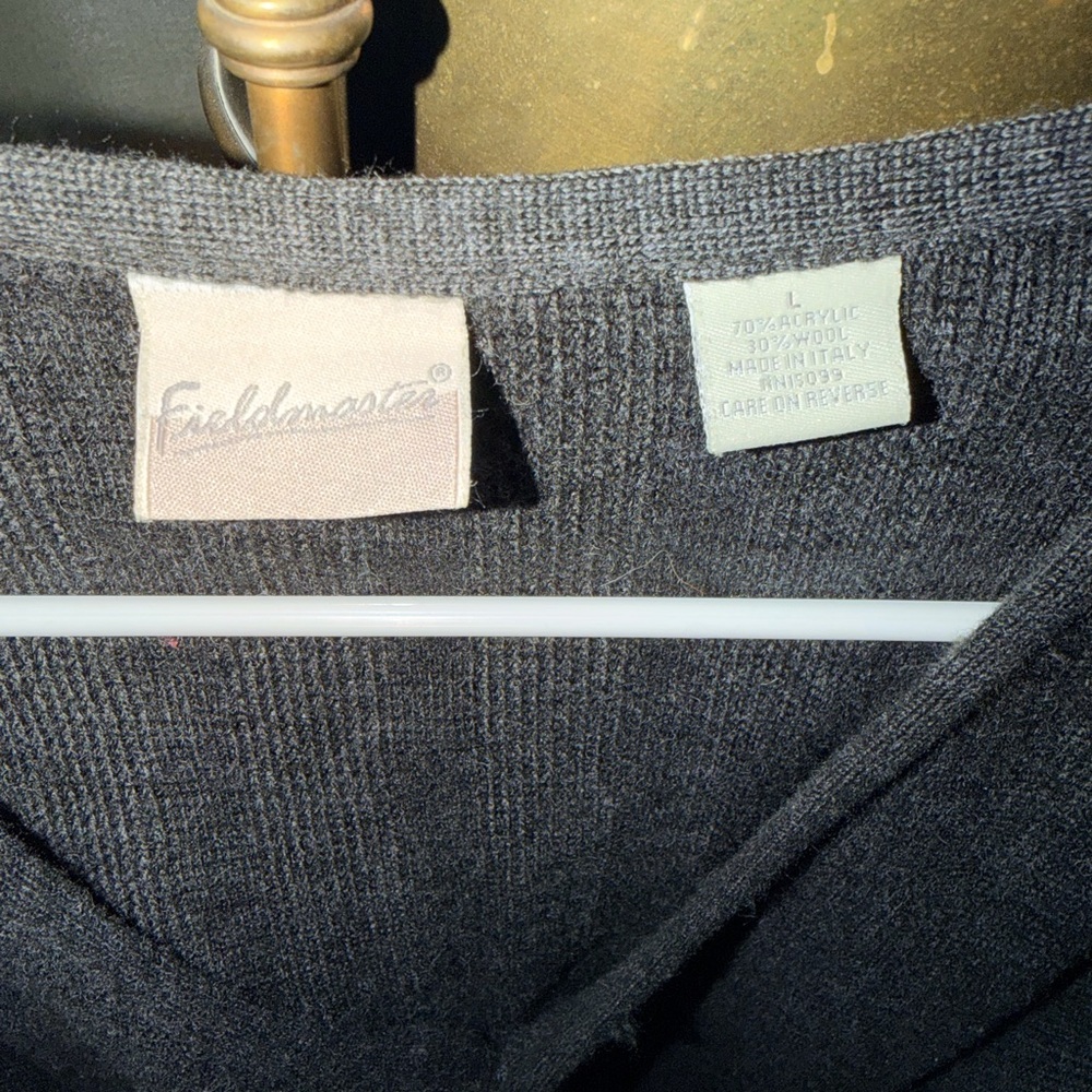 Fieldmaster Black Knit Sweater